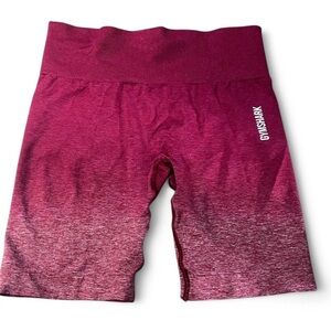 Gymshark Adapt Ombre Seamless Shorts - Burgundy Marl/Burgundy